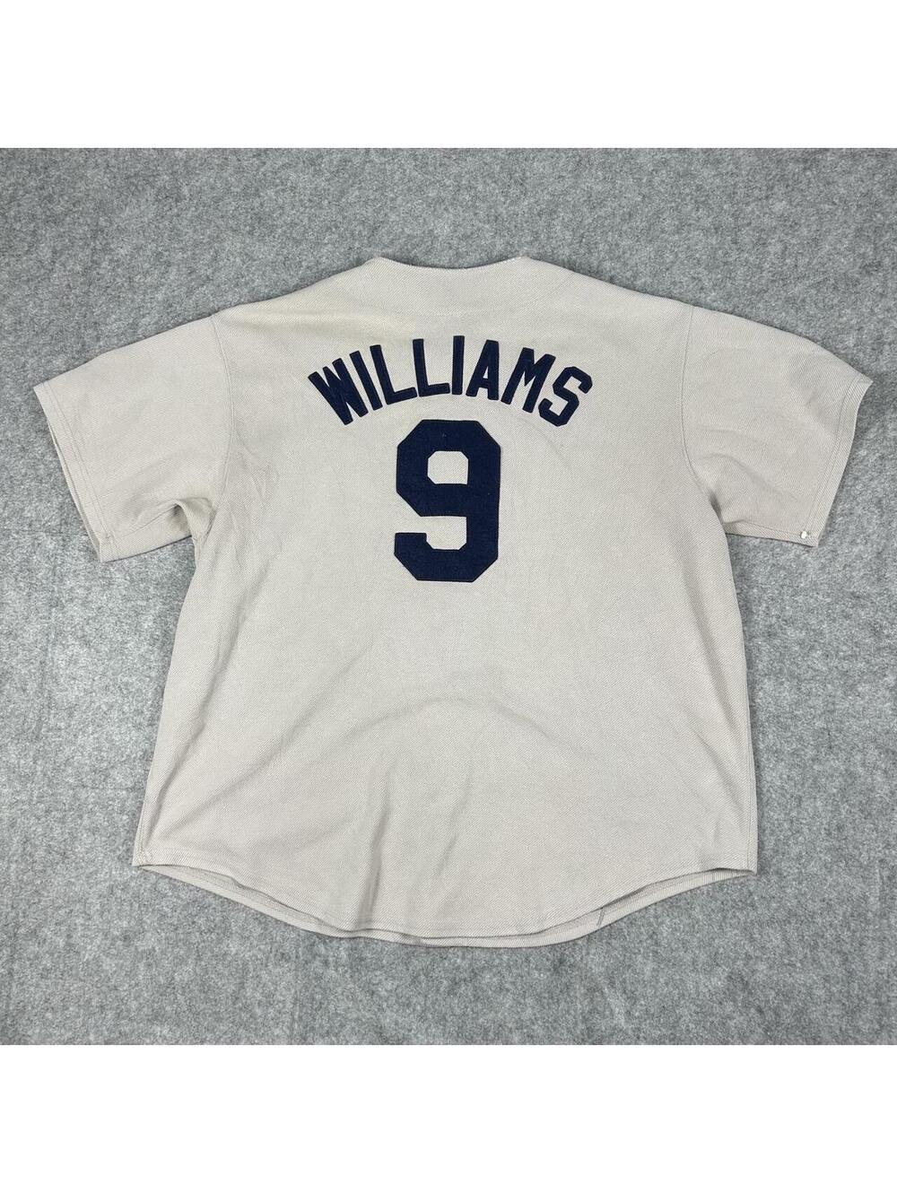 Vintage Majestic Boston Red Sox Ted Williams Retro 90s MLB Baseball Jersey XL